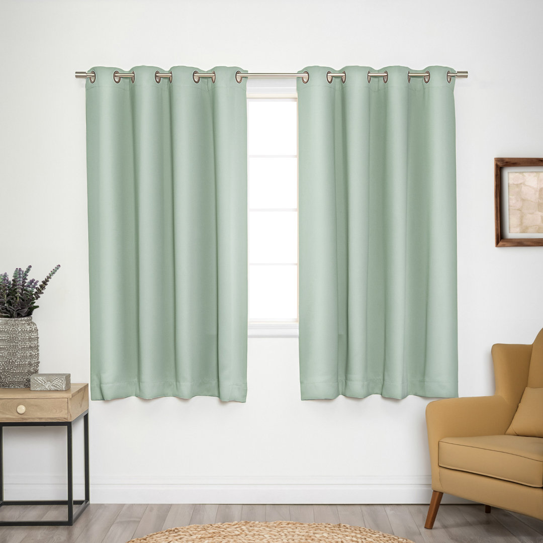 Sevan Solid Thermal Grommet Curtain Panels